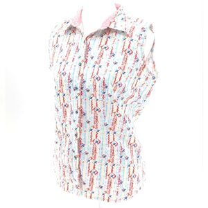 Wrangler Blues Vintage American Stars Sleeveless Snap Up Tank Top Size Medium